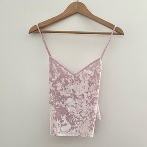 VICTORIAS SECRET | Crush Velvet Chemises Lilac Top